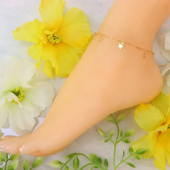 Minimalist Anklet, Sleek & Modern Design, Women’s Fashion, YC110307-A - Picture 3 of 11